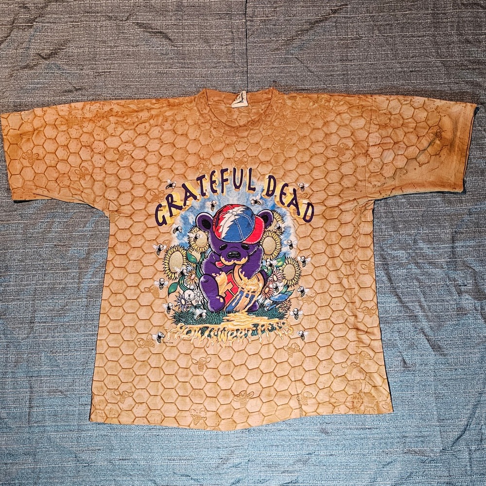 Vintage Grateful Dead Honey Bear How Sweet it is XL Single Stitch AOP 1995GDM